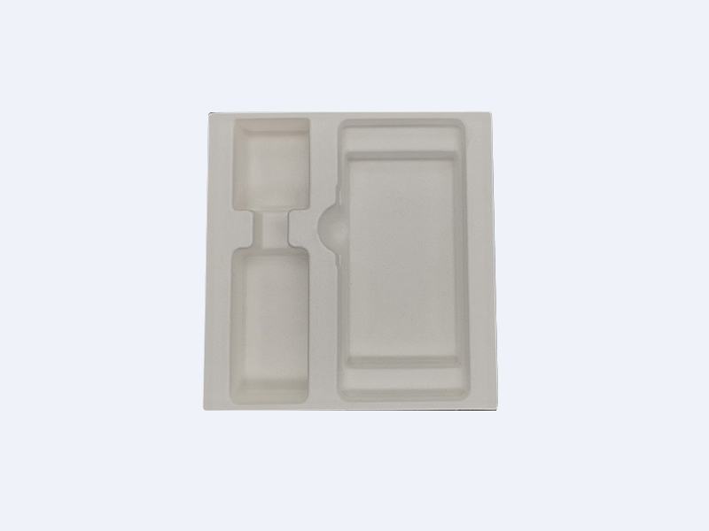 面膜精品白色濕壓紙托可降解環(huán)保包裝