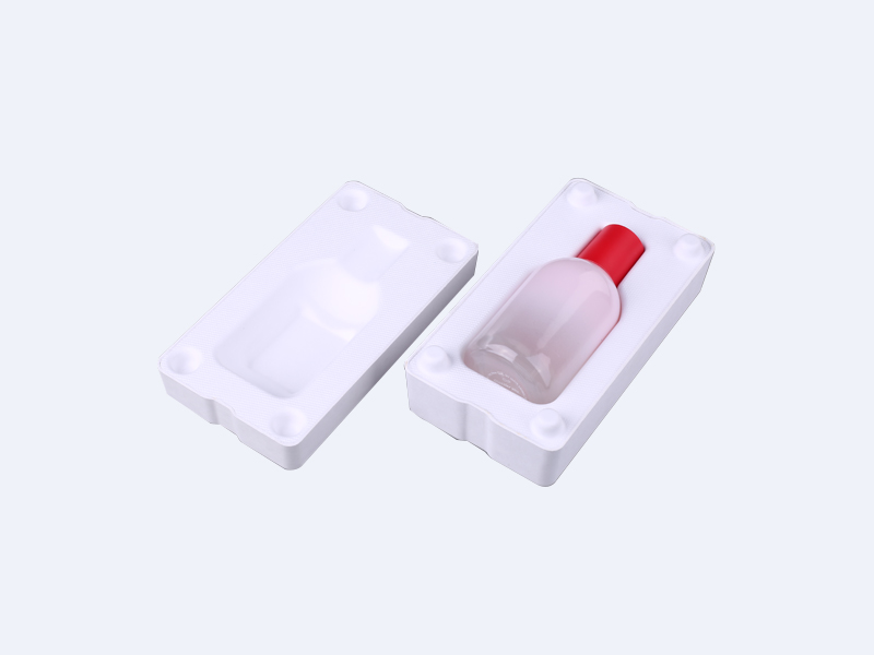 香水瓶白色濕壓紙托定制包裝盒